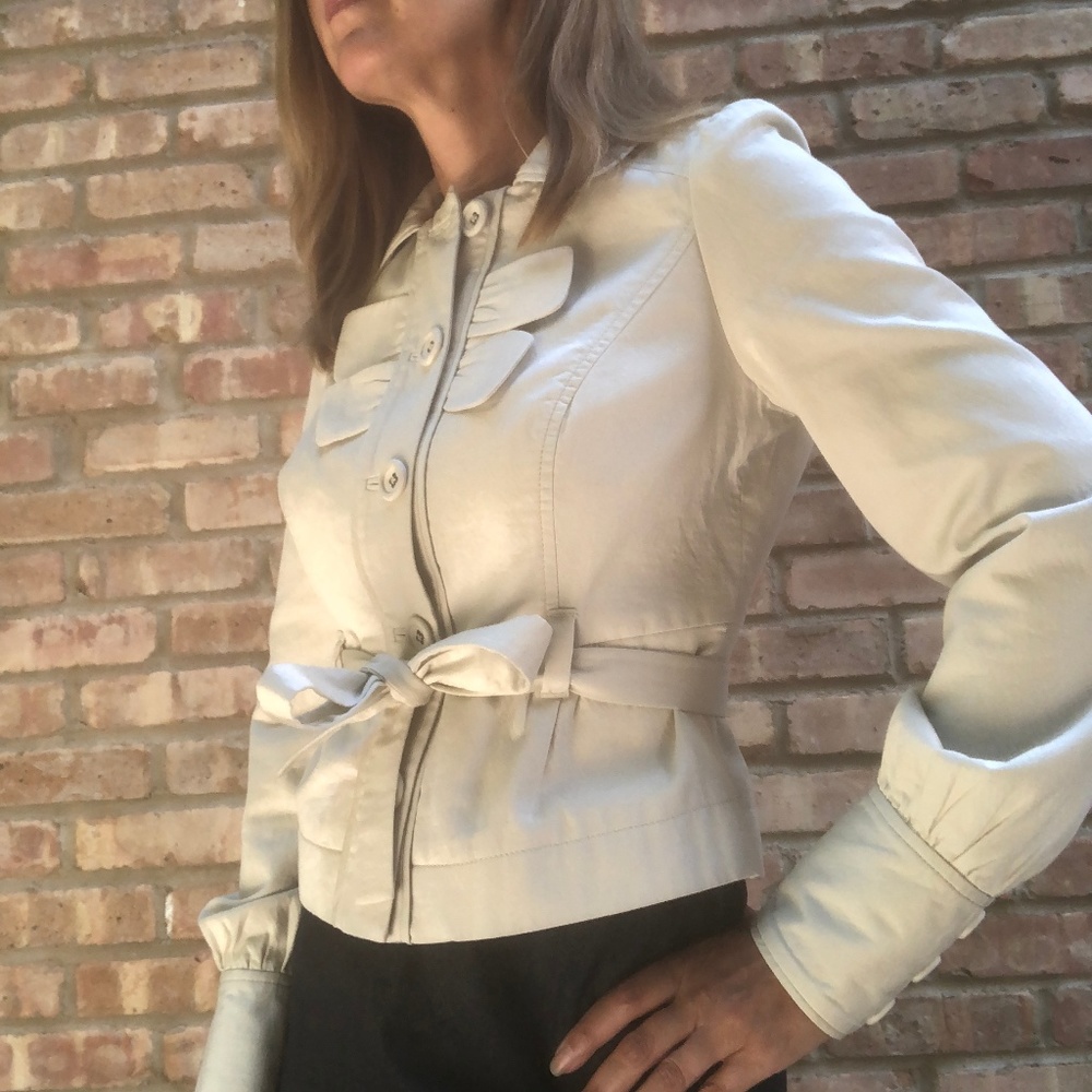 Button Down Jacket With Tie - image 1